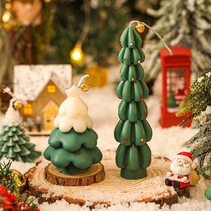 Bougie en cire de soja, art moderne, parfum sapin de Noël, coffret cadeau, décoration d'intérieur - Product Image 5