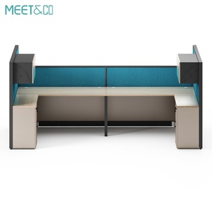 Multi-piece Modern Melamine Furniture Set Good Price Open Work Space Staff Workstation Coworking Office Cubicle Desk Made MDF - Product Image 6