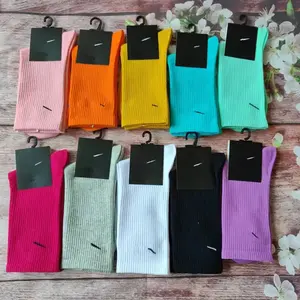 2023 wholesale top quality NK socks professional sporty cotton socks custom logo branded men's socks