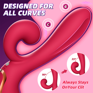 Hochwertiges Design mit 3 Motoren, Vibrations-Erwachsenenspielzeug, 3-in-1 G-Punkt-Vibrator, Zungen-Leck-Masturbator für Frauen, Klitoris-Stimulator - Product Image 2