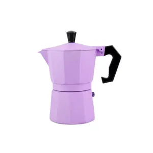 एल्यूमीनियम इतालवी कॉफी निर्माता 6 कप Moka पॉट Stovetop एस्प्रेसो कॉफी मशीन