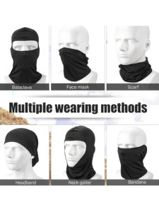 Masques d'Halloween pour hommes et femmes, masques de visage entier, masques de Noël et de Pâques, masques de fête rave, bandanas, balaclavas, réutilisables, respirants, décoratifs - Product Image 4