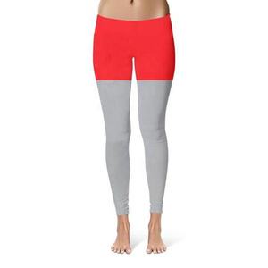 High-Waist Casual Women's Sublimation Workout <b>Leggings</b> Breathable Woven Fabric - Product Image 1