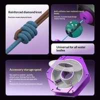 Kit de ligne de pêche monofilament prête à l'emploi avec ligne principale en nylon importé de 5,4 m de longueur, conception nouée à la main pour la pêche en rivière