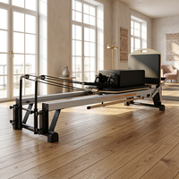 Reformer Pilates professionnel en aluminium, machine de fitness en alliage d'aluminium pour studio de gym