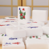 Tuiles de Mahjong Américaines pour Usage Domestique, en Plastique Couleur Ivoire, Fabriquées à la Main, Personnalisées, Dragon Rouge, Dragon Vert, Cartes à Jouer Joker