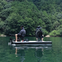 Plateforme de pêche gonflable en PVC Ejia avec logo personnalisé, avec moteur, radeau de pêche portable, planche à pagaie pour utilisation aquatique