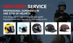 Caschi Leggeri per Moto Unisex Personalizzati, Materiale ABS, Caschi di Sicurezza Mezzi Viso per Ciclismo per Adulti - Product Image 4