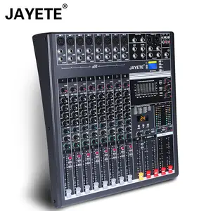Jayete Factory Audio Suara Profesional 8 Konsol Audio Analog Mono Tahap Suara Multifungsi Mixer Audio Dsp 24 Bit Kecil