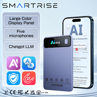 Enregistreur vocal magnétique format carte 39g Dictaphone IA ChatGPT Traduction en temps réel 152 langues 64 Go pour réunions d'affaires