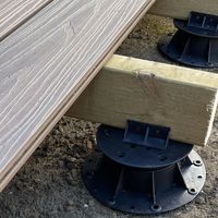 Wpc massif Decking bois \/bambou Composition nouveau matériau Wpcdecking \/revêtement de sol