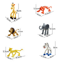 Schöne Tiere Tiger Giraffe Elefant Spielzeug Cake Topper Kinder Geburtstags torte Dekoration