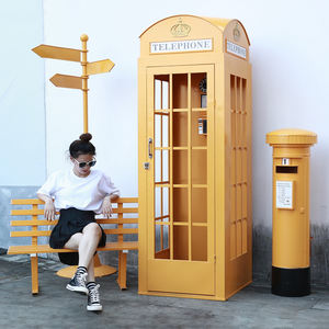 Cabine téléphonique rose de Londres en métal, support OEM, pour décoration de mariage - Product Image 2