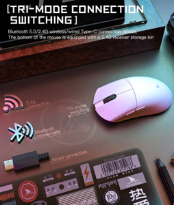 Factory Gaming <strong>Mouse</strong> M3 Series Pro Darmoshark Wireless <strong>Big</strong> Capacity 500mA Lithium Battery <strong>Mice</strong> PAW3395 Sensor RGB <strong>Pc</strong> Accessories - Product Image 3