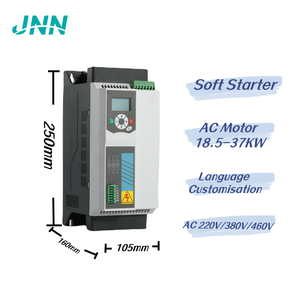 カスタマイズされた0.37KW 2.2KW 15KW 18.5KW 37KW 45KW 75KWは、ACモーター用のスターデルタ220V-380V 3相コンパクトソフトスターターに代わることができます - Product Image 2