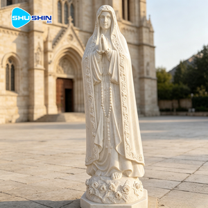 Statue <span class=keywords><strong>de</strong></span> la Vierge Marie <span class=keywords><strong>de</strong></span> <span class=keywords><strong>Lourdes</strong></span> en marbre naturel sculpté à la main, décoration intérieure/extérieure pour villa, église, personnalisable - Product Image 5