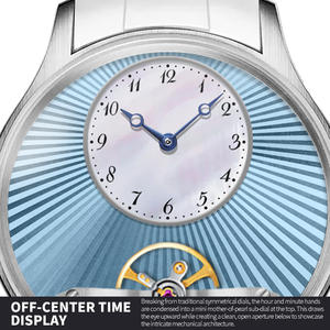 Montres mécaniques automatiques de luxe pour hommes Verre saphir Acier inoxydable Bracelet en caoutchouc Personnalisation du logo Marquage Montre-bracelet OEM - Product Image 3