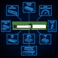Module de mémoire serveur DDR4 RDIMM 3200 16 Go 2Rx8 Dual Rank ECC Registered pour centre de données, testé