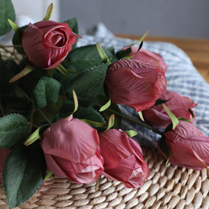 <span class=keywords><strong>Bouquet</strong></span> de fleurs artificielles rétro de style européen en vrac, boutons de roses pour la décoration de la maison, de l'hôtel, la décoration de <span class=keywords><strong>mariage</strong></span> - Product Image 3