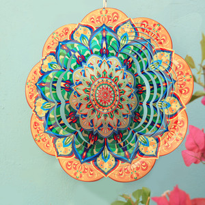 Ornements de <span class=keywords><strong>jardin</strong></span> réutilisables Hourpark Nouveau design Décor en acier inoxydable <span class=keywords><strong>3d</strong></span> suspendu en métal silencieux Wind Spinner - Product Image 2