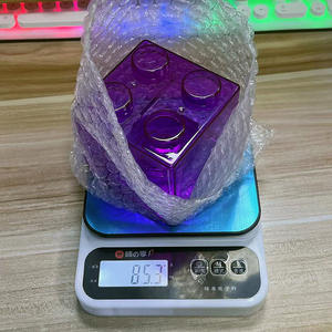 <span class=keywords><strong>Tirelire</strong></span> en forme de brique <span class=keywords><strong>Lego</strong></span> transparente de grande capacité pour enfants, style Ins, en matériau PS, peut être utilisée comme boîte de rangement - Product Image 3