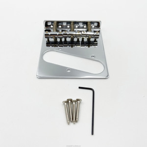 Réglage de cheville de réglage à trois cordes monté sur pont de guitare électrique TL de haute qualité pour plaque de Tension de pont de guitare électrique <span class=keywords><strong>TELE</strong></span> - Product Image 1
