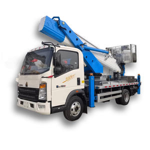 Camión de trabajo aéreo eléctrico Howo de 30m con plataforma de brazo recto, vehículo de operación de gran altitud de nueva condición diésel con cesta - Product Image 2