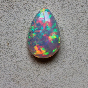 100% naturel opale éthiopienne 8x10mm poire Flatback cabochon en vrac prix d'usine de gros acheter en ligne auprès du fabricant indien OEM - Product Image 3