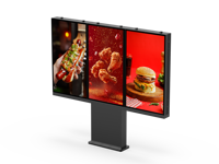 IP66 Fansız Su Geçirmez Android İşletim Sistemli 43 inç Ayaklı 1x3 Matris Dış Mekan LCD Dijital Reklam Totem Çözümü (Central Park için)