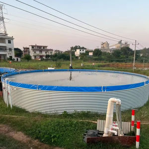 Fournisseur d'usine, grand réservoir à poissons en PVC, système d'aquaculture en recirculation, étang à poissons en PVC pour Ras - Product Image 1