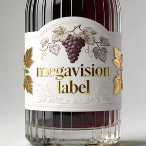 Etiqueta de Vino con Estampado Dorado de Alta Textura, Patrón Artístico Personalizado, Estampado en Caliente para Imprimir Etiquetas de Embalaje, Adhesivo de Lujo - Product Image 3