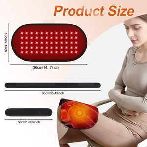 Pad per Terapia a Luce Rossa per il Corpo, 60 LED 660nm e 850nm, Flessibile e Portatile per Schiena, Ginocchia, Relax Post-Allenamento - Product Image 5