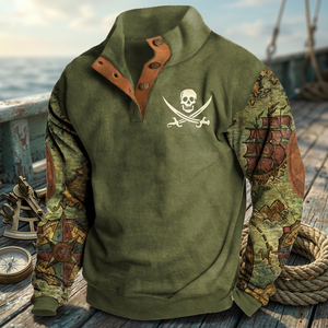 Sweat-shirts pour hommes à col montant, imprimé animal, en crochet, délavés, coupe ample, printemps-automne, vente chaude, loisirs et sport en extérieur - Product Image 3