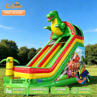 Toboggan aquatique gonflable géant en forme de requin, toboggan gonflable commercial extérieur avec piscine pour la location de fêtes et d'événements