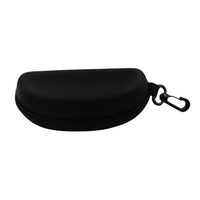 Étui à lunettes de soleil YHL populaire, résistant à la compression, avec fermeture éclair, en EVA noir, avec logo personnalisé 170x80x60