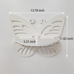 Étagère murale en forme de papillon, présentoir mural mignon pour chambre d'enfant, <span class=keywords><strong>petite</strong></span> étagère décorative murale, rangement de décorations - Product Image 5