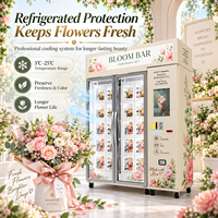 Distributeur automatique de fleurs 24h/24 sans personnel avec fonction SDK de lecture de code, gestion cloud et écran tactile