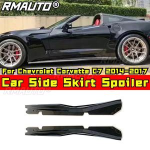 Becquet latéral de protection en fibre de carbone véritable pour Chevrolet Corvette C7 2014-2017, kit carrosserie, accessoires auto - Product Image 2