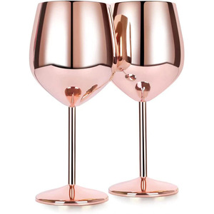Copa de <span class=keywords><strong>Vino</strong></span> de Acero Inoxidable Clásica con Logotipo Personalizado, Irrompible, Juego Promocional para Bodas y Fiestas, Diseño Vintage - Product Image 5