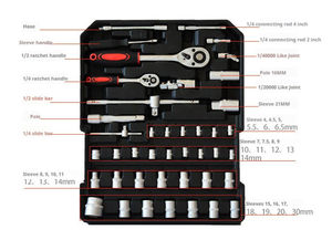 499PCS OEM Hand <b>Tool</b> Combination Set Car Repairing <b>Box</b> Kit Ratchet Steel Wrench Socket DSH-3 Repair Kit Kraft Tech <b>Tools</b> Car Rep - Product Image 5