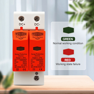 Dispositivo Protector Contra Sobretensiones TOMZN SPD DC 1000V 800V 600V 500V 10kA~20kA 20kA~40kA Descargador de Baja Tensión para Casa y Sistemas Fotovoltaicos PV OBO - Product Image 6