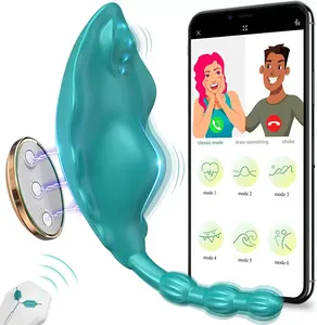 APP Control Invisible Quiet Butterfly Panty Vibrator Sex Stimulator with Magnetic Clip Wearable Clitoral Vibrator for Women