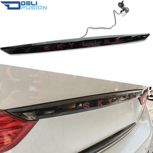 Para Infiniti Q50 V37 2014-2022, Adorno Trasero Estilo Skyline 400r de ABS con LED Cromado - Product Image 1