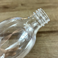Bouteille en plastique PET de 350 ml pour jus de fruits et légumes fraîchement pressé, modèle goutte d'eau, jetable, pour jeûne intermittent