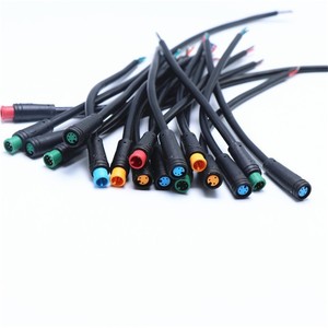 GJQ M8 Waterproof Connector 2-8 Pin Male Female <b>Plug</b> <b>In</b> Cable For LED Outdoor <b>Lighting</b> Connection - Product Image 1