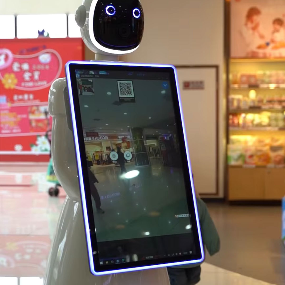 television lcd robot