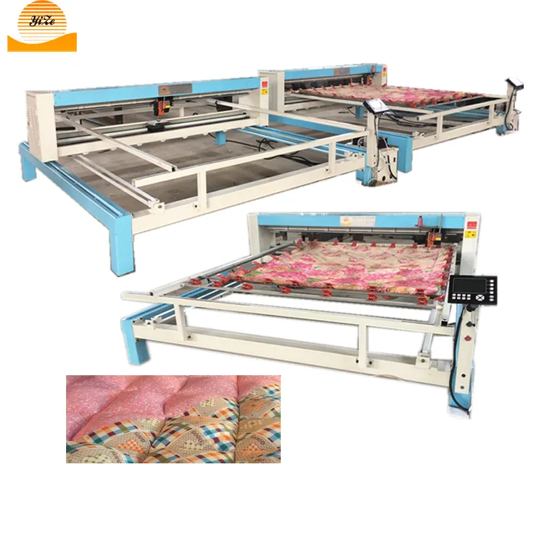 Industrial long arm one head automatic High Speed blanket sewing machine down comforter duvet single needle quilting machine