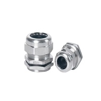 Connecteur de presse-étoupe étanche IP68 304 câble métrique en acier inoxydable M6 M8 M10 M12 M14 M16 M18 pour câble 3-6.5mm 4-8mm