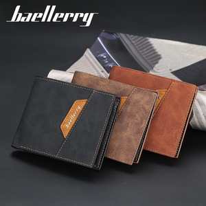 Baellerry <b>Men's</b> Short <b>Wallet</b> Slim Horizontal PU Leather Multi Card Slots Everyday Use - Product Image 4
