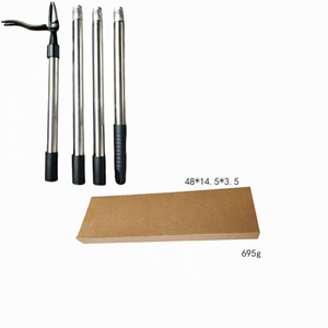 Long Steel Handle Manual Weeder Tool Metal Stand Metal Stand <b>Weed</b> Convenient Design Model - Product Image 4